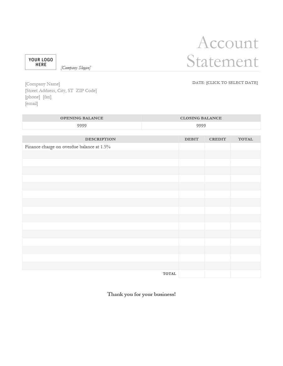 23 Editable Bank Statement Templates [Free] ᐅ Template Lab Throughout Credit Card Statement Template Excel