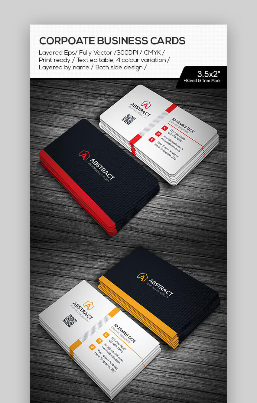 24 Premium Business Card Templates (In Photoshop Throughout Double Sided Business Card Template Illustrator