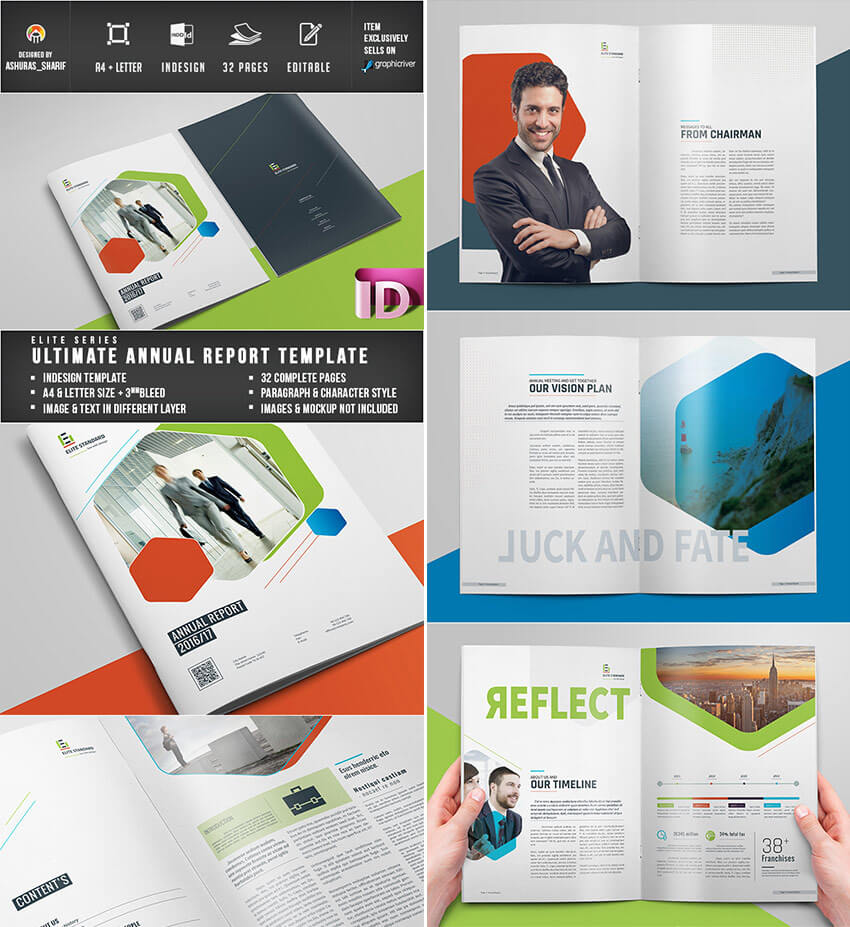 25+ Best Annual Report Templates – With Creative Indesign Inside Free Annual Report Template Indesign