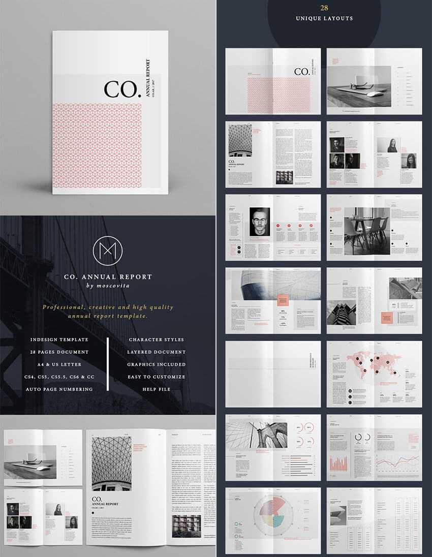 25+ Best Annual Report Templates – With Creative Indesign Inside Free Annual Report Template Indesign