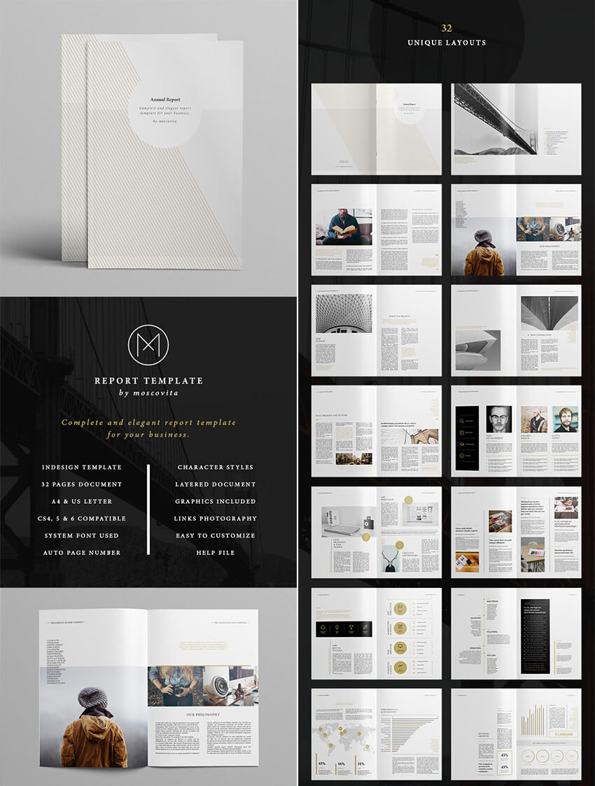 25+ Best Annual Report Templates – With Creative Indesign Pertaining To Free Annual Report Template Indesign