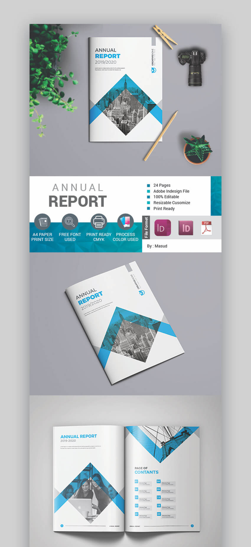 25+ Best Annual Report Templates – With Creative Indesign With Ind Annual Report Template