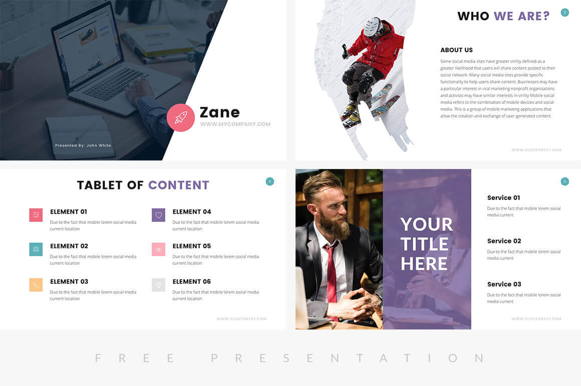 25+ Free Company Profile Powerpoint Templates For Presentations For Biography Powerpoint Template