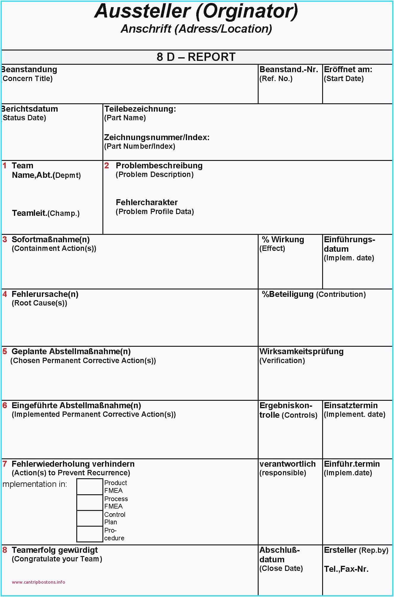 25. Genial 8D Report Vorlage Kreatives Muster, 8D Report Intended For 8D Report Format Template