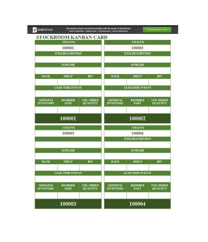 25 Printable Kanban Card Templates (& How To Use Them) ᐅ Regarding Kanban Card Template