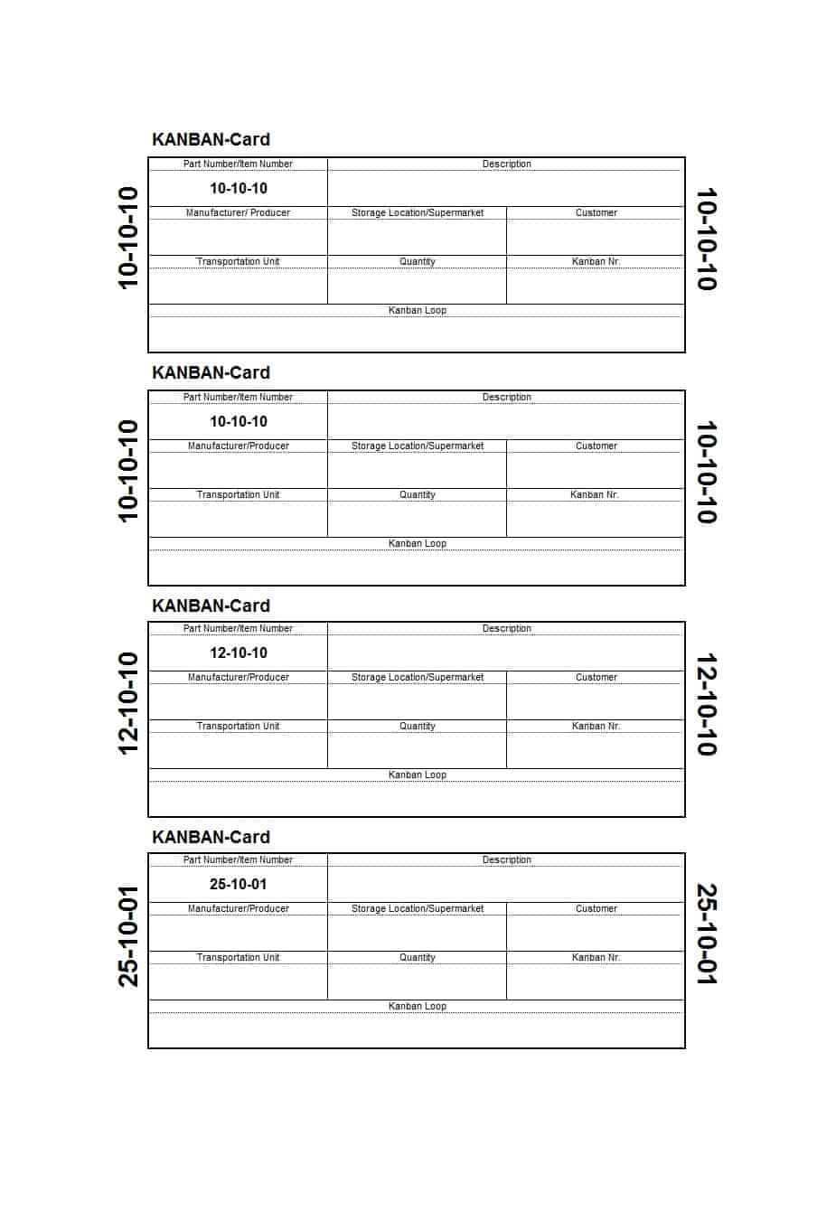 25 Printable Kanban Card Templates (& How To Use Them) ᐅ Throughout Kanban Card Template