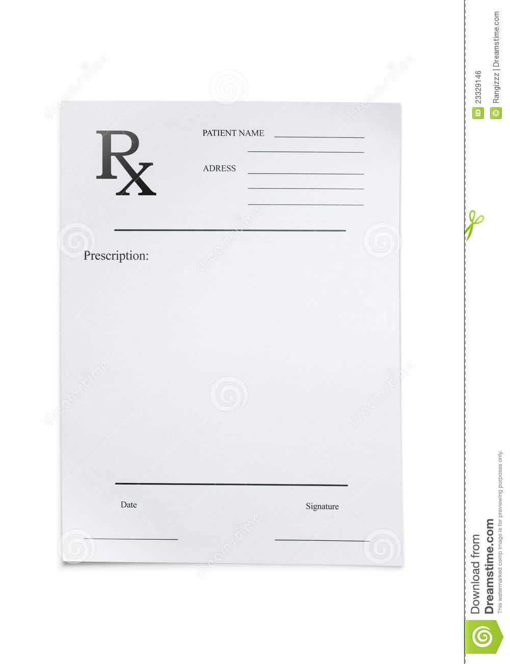 26 Images Of Blank Prescription Form Doctor Template For Blank Prescription Pad Template