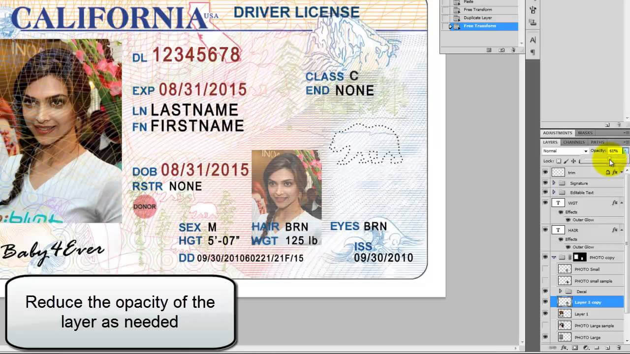 26 Images Of Georgia Identification Card Template Regarding Georgia Id Card Template