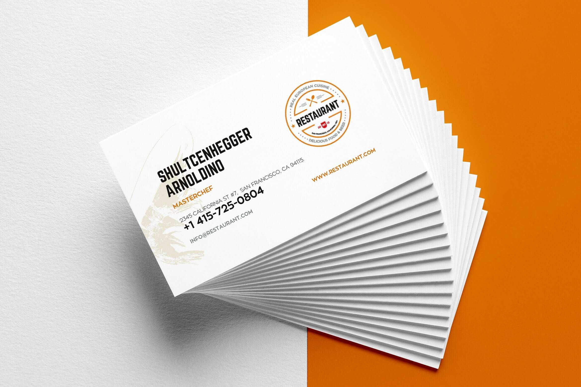 27+ Creative Restaurant Business Card Templates – Ai, Apple For Unique Business Card Templates Free