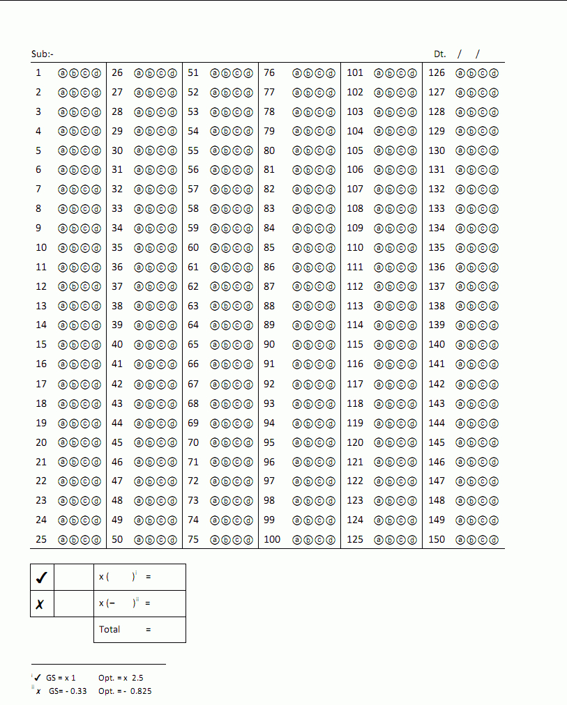 27 Images Of 100 Blank Answer Sheet Template Printable Throughout Blank Answer Sheet Template 1 100