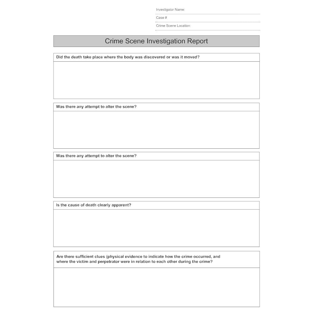 27 Images Of Crime Report Template Sample | Zeept With Crime Scene Report Template