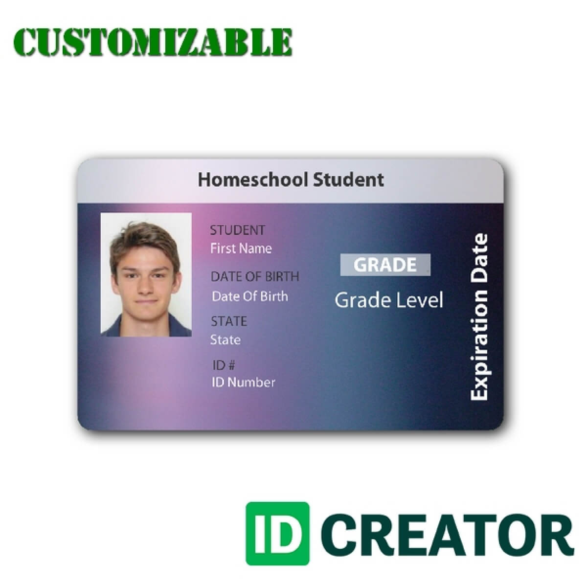 27 Images Of Online School Id Card Template | Masorler Throughout High School Id Card Template