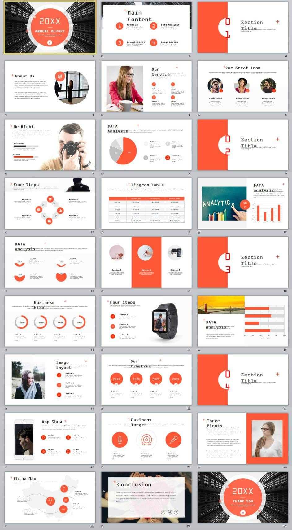 27+ Red Company Annual Report Powerpoint Templates | 2018 Pertaining To Annual Report Ppt Template