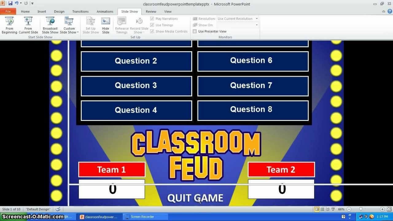 28 Free Family Feud Ppt Template | Robertbathurst With Family Feud Powerpoint Template With Sound