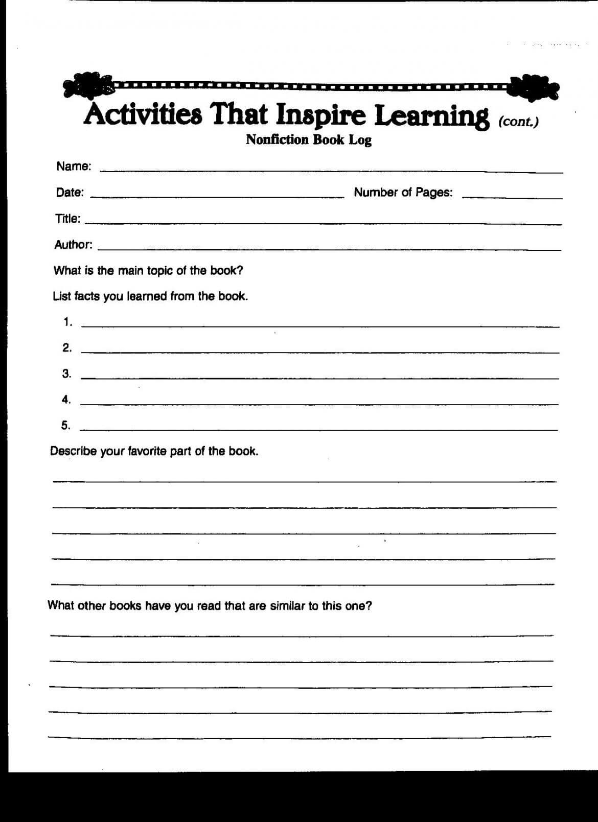 2Nd Grade Book Report Template – Teplates For Every Day Inside Book Report Template 4Th Grade