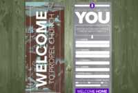 3.5×9 Psd Connection Card Template | Church Design, Church with Church Visitor Card Template Word
