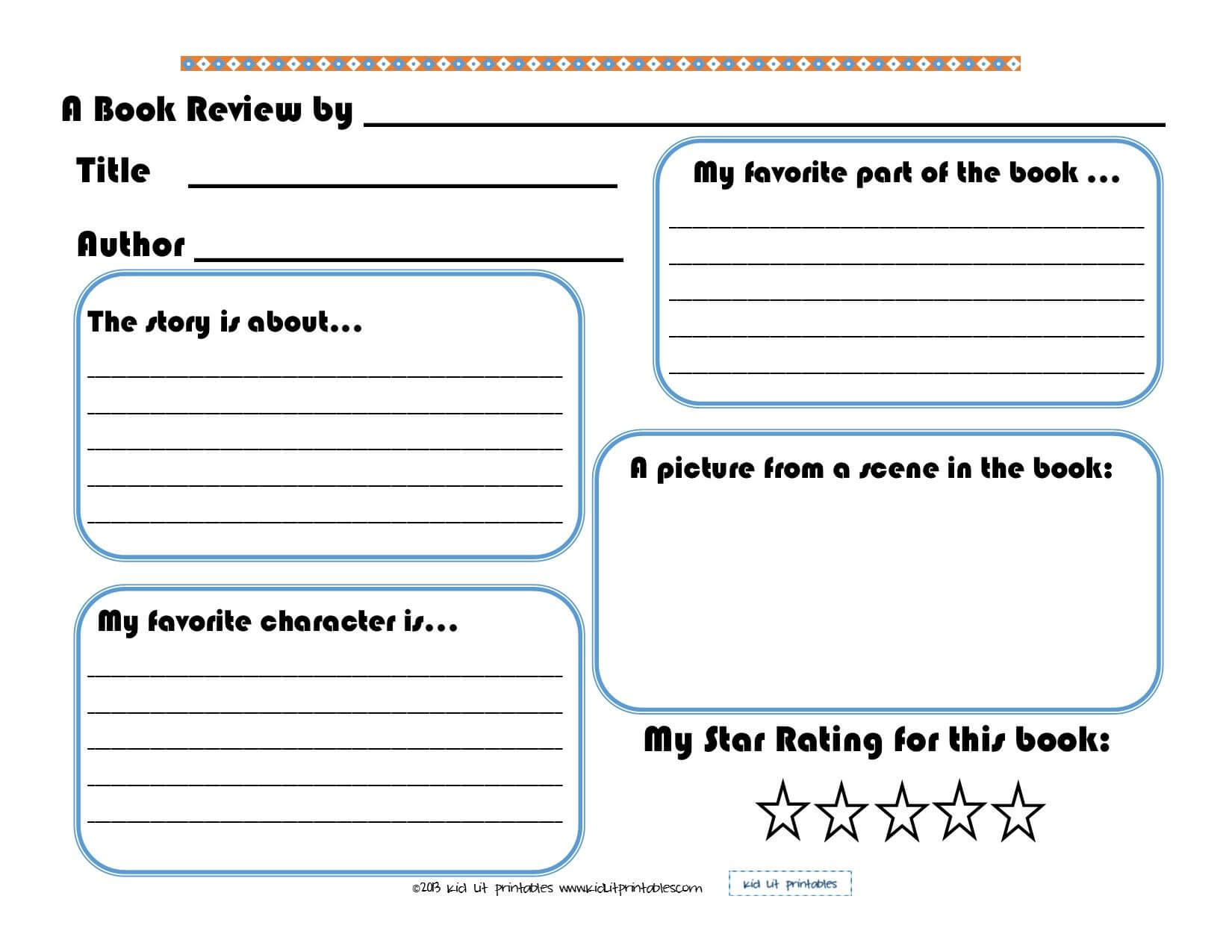 3 Levels Of Free Printable Book Reports From Kid Lit Inside Book Report Template In Spanish
