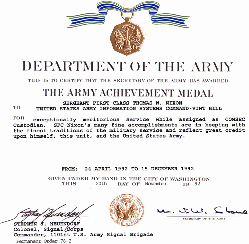 30 Army Award Certificate Template | Pryncepality With Regard To Army Certificate Of Appreciation Template