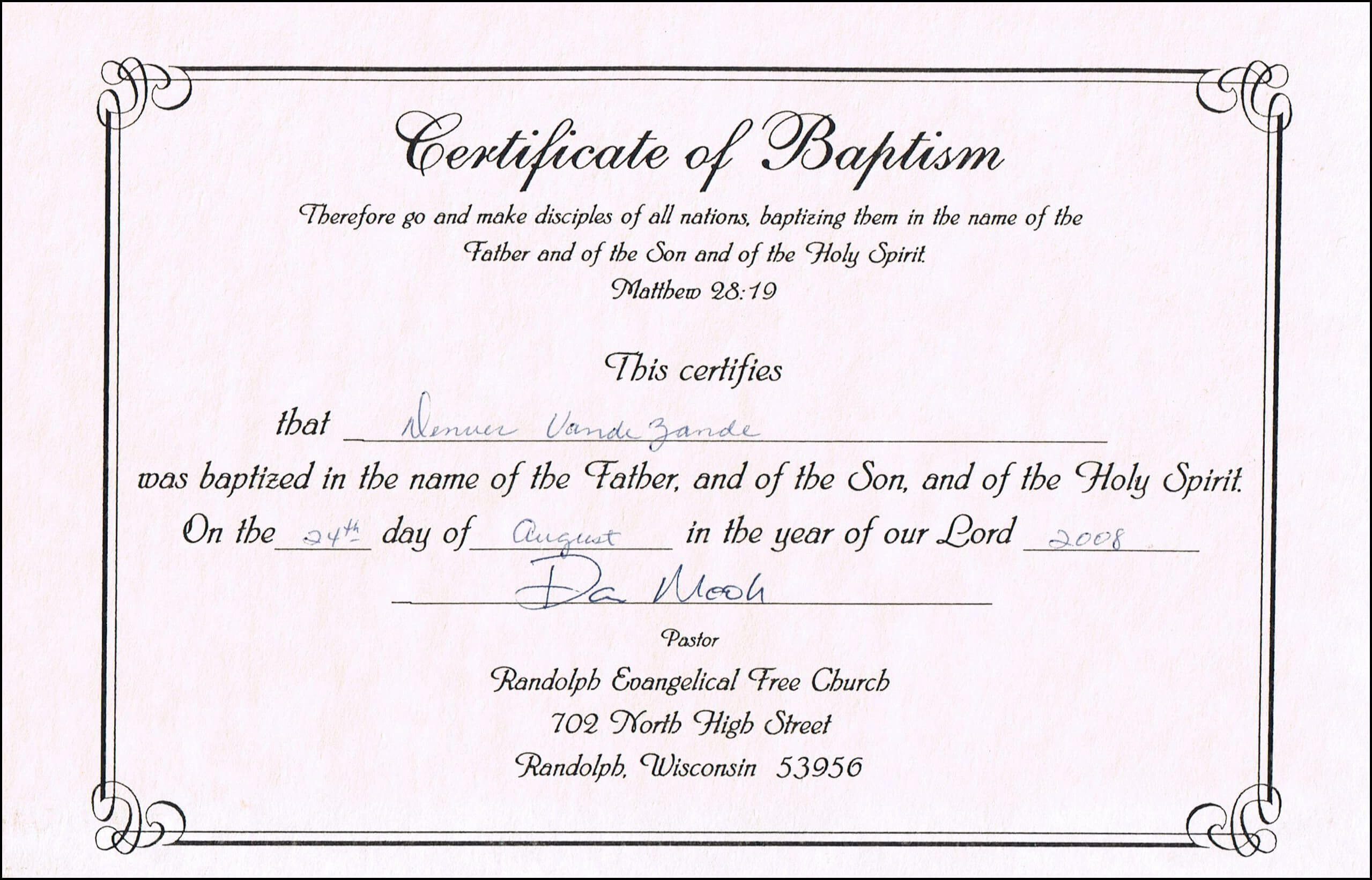30 Baby Christening Certificate Template | Pryncepality Regarding Baby Christening Certificate Template