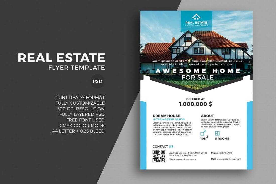 30+ Best Real Estate Flyer Templates | Vd // 房地產 | Flyer Throughout Real Estate Brochure Templates Psd Free Download