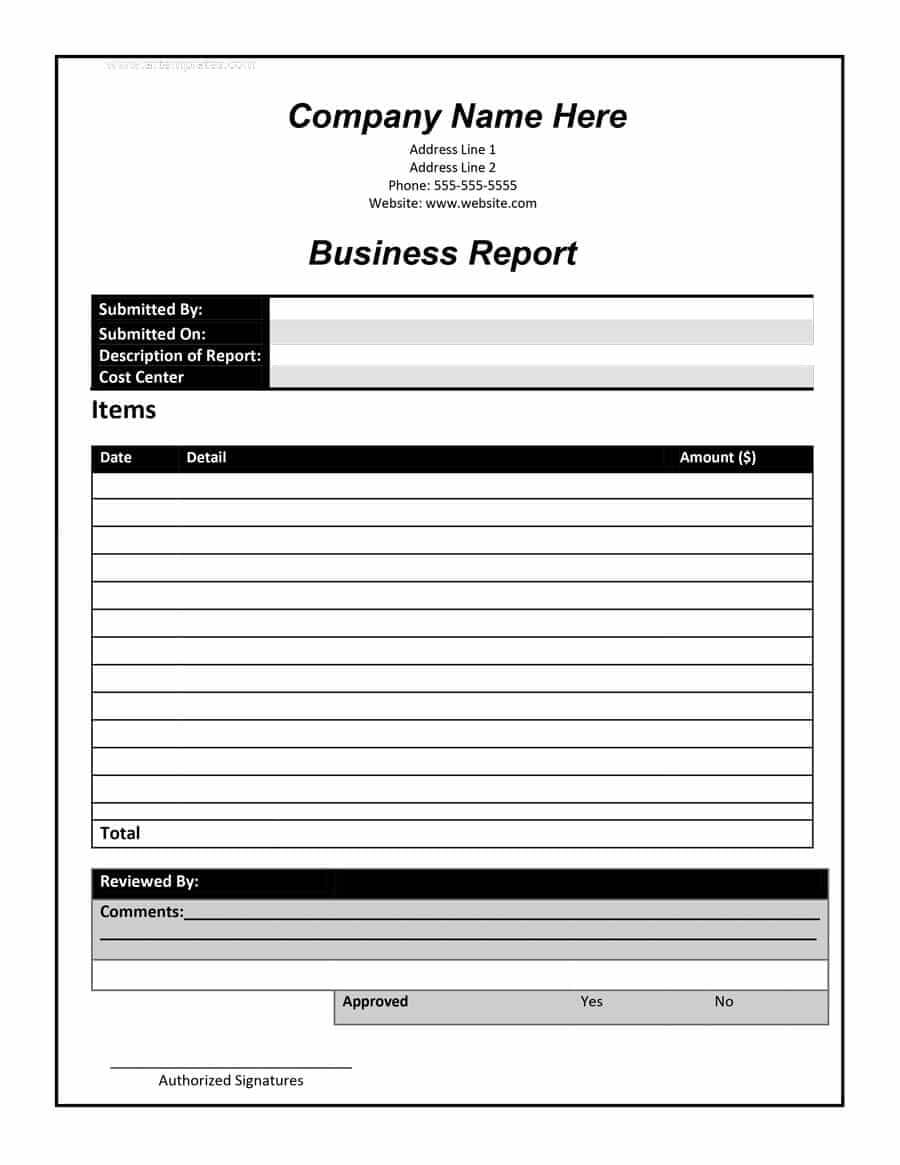 30+ Business Report Templates & Format Examples ᐅ Template Lab In Business Review Report Template