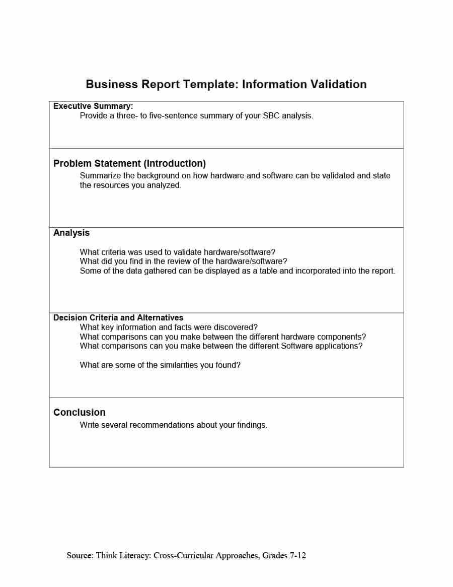 30+ Business Report Templates & Format Examples ᐅ Template Lab Inside Business Analyst Report Template