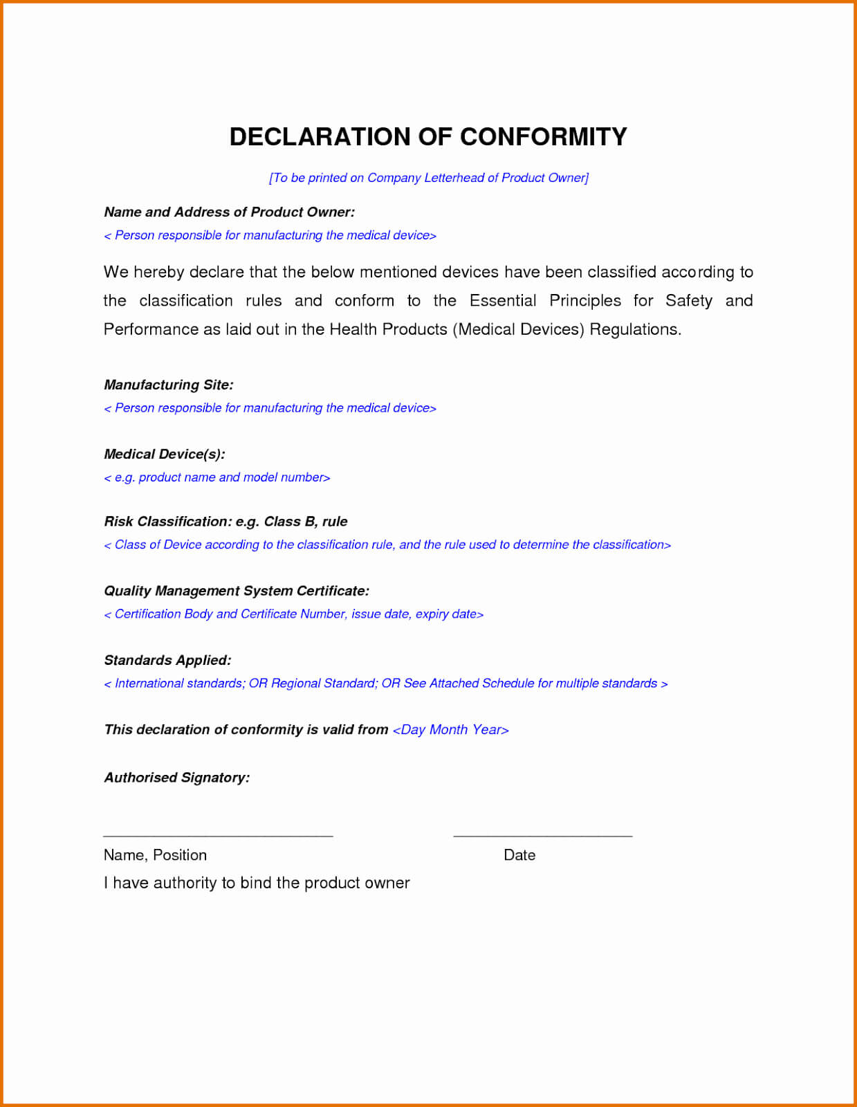 30 Certificate Of Conformance Template | Pryncepality Inside Certificate Of Manufacture Template