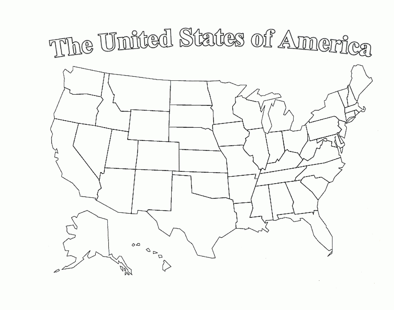 30 Correct Blank Printable Us Map State Outlines With Blank Template Of The United States