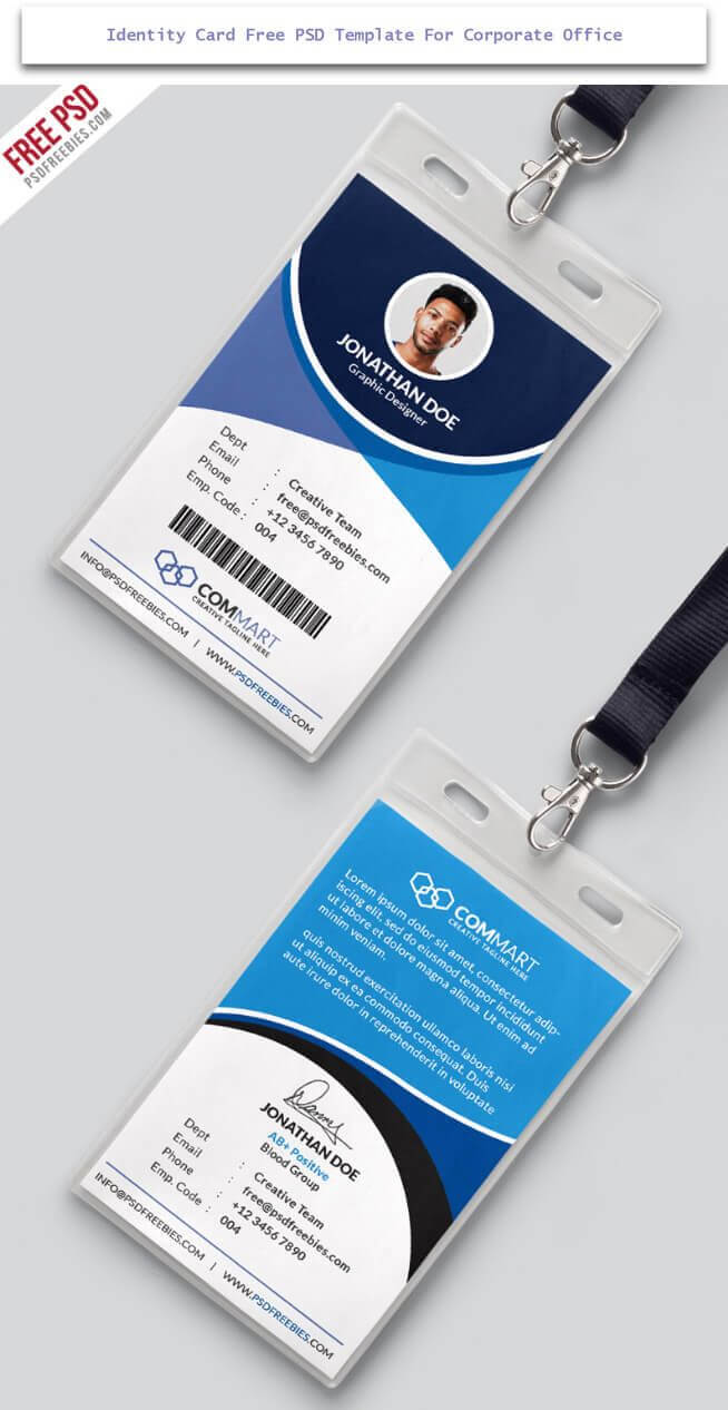 30 Creative Id Card Design Examples With Free Download For Template For Id Card Free Download