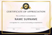 30 Free Certificate Of Appreciation Templates And Letters for Formal Certificate Of Appreciation Template