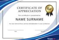 30 Free Certificate Of Appreciation Templates And Letters regarding In Appreciation Certificate Templates