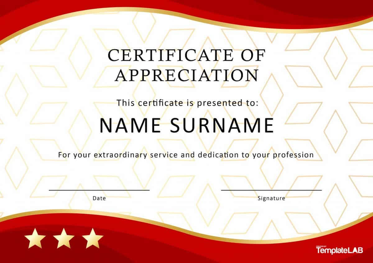 30 Free Certificate Of Appreciation Templates And Letters With Felicitation Certificate Template