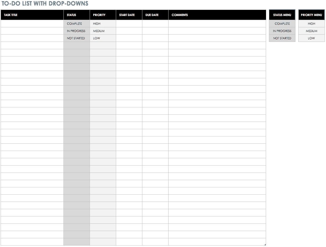 30+ Free Task And Checklist Templates | Smartsheet With Daily Task List Template Word