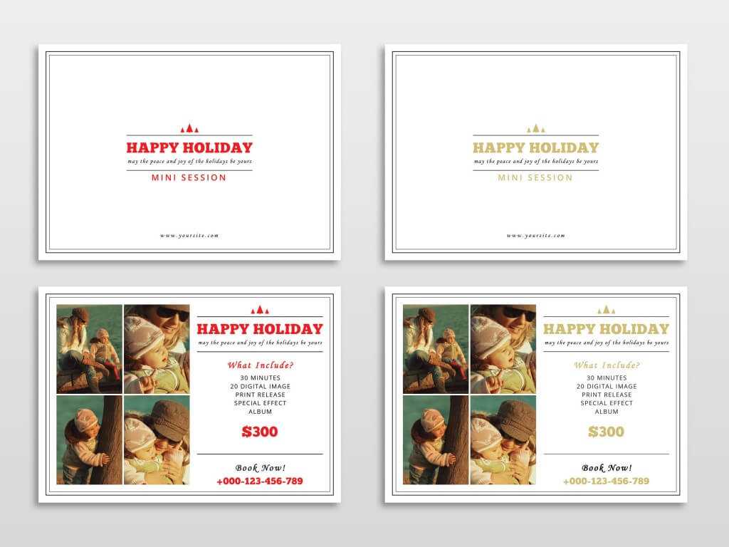 30 Holiday Card Templates For Photographers To Use This Year Pertaining To Holiday Card Templates For Photographers