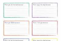 30 Note Card Template Google Docs | Pryncepality in Google Docs Index Card Template