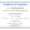 30 Premarital Counseling Certificate Of Completion Template within Premarital Counseling Certificate Of Completion Template