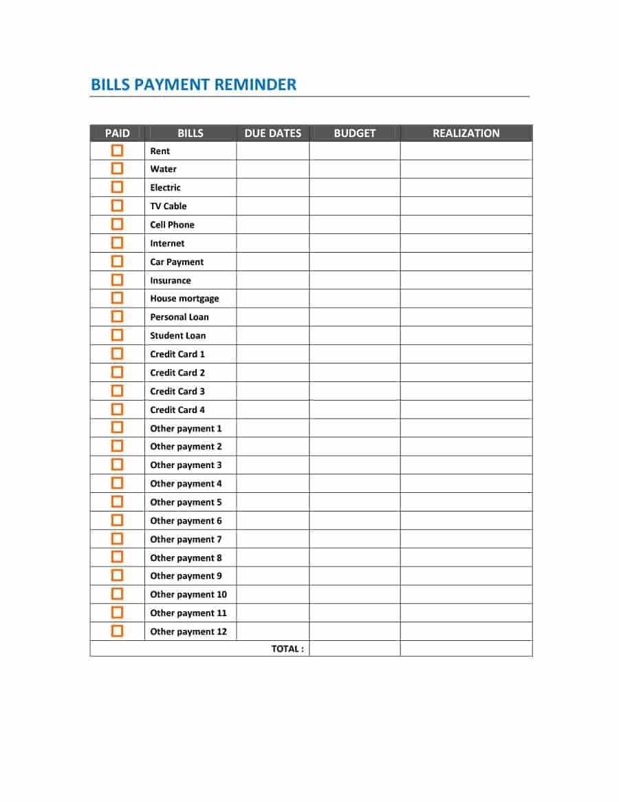 33 Great Payment Plan / Schedule Templates – Template Archive With Regard To Credit Card Payment Plan Template