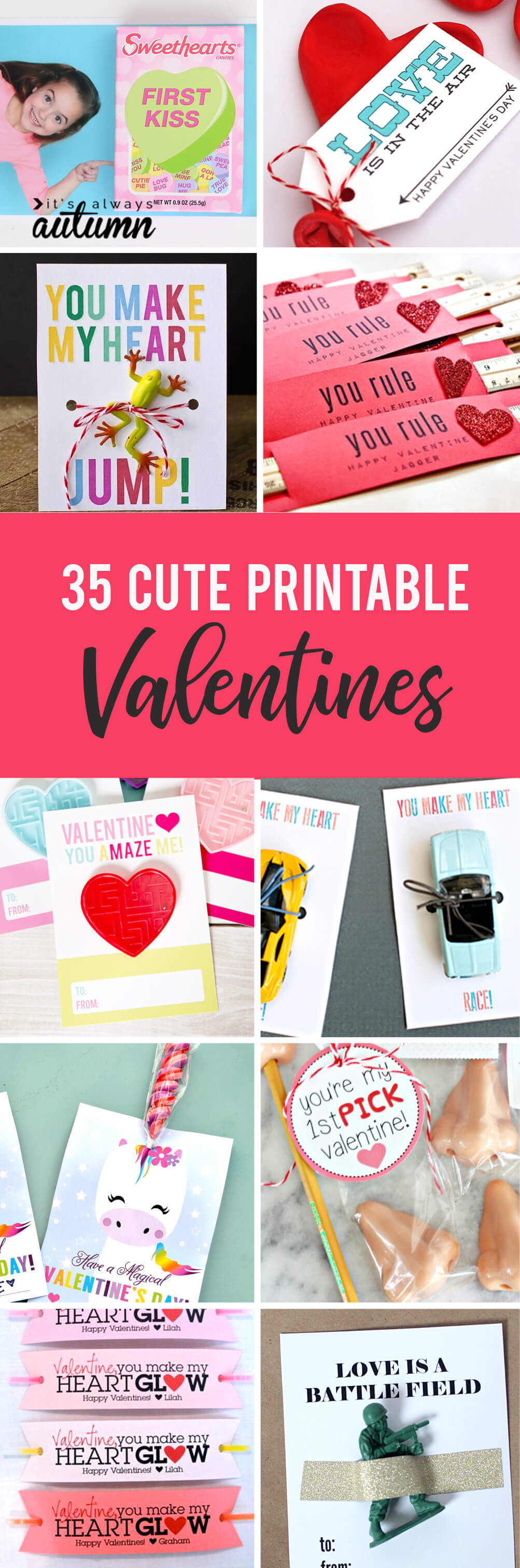 35 Adorable Diy Valentine's Cards To Print At Home For Your Within Valentine Card Template For Kids