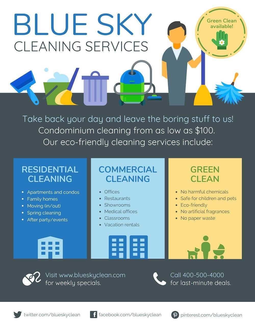 35+ Highly Shareable Product Flyer Templates & Tips Pertaining To Commercial Cleaning Brochure Templates