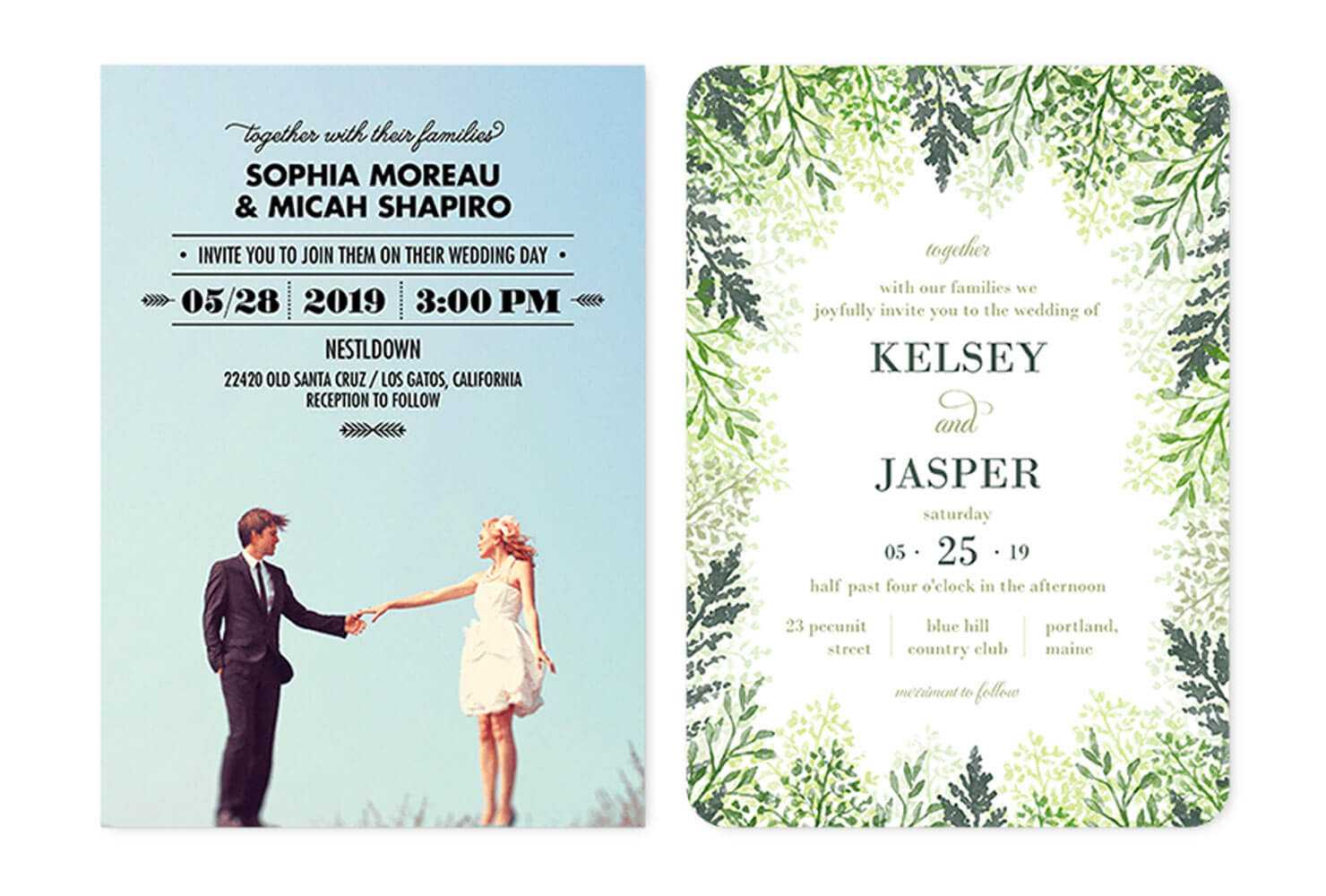 35+ Wedding Invitation Wording Examples 2019 | Shutterfly Intended For Church Wedding Invitation Card Template