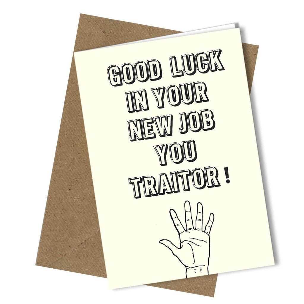 368 Sorry Your Leaving You Traitor Greeting Comedy Funny Intended For Sorry You Re Leaving Card Template