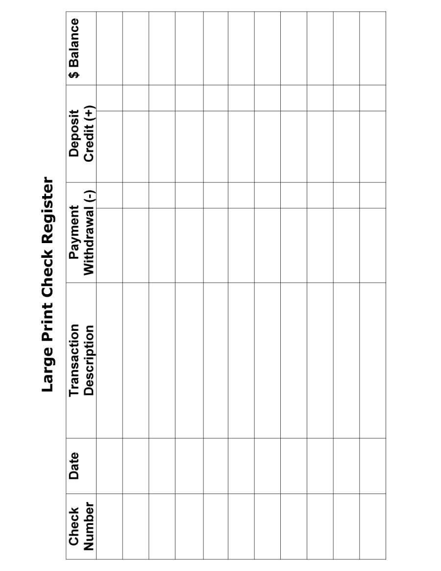 Customizable Blank Check Template