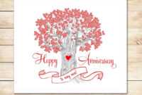 39+ Free Anniversary Card Templates In Word Excel Pdf with Anniversary Card Template Word
