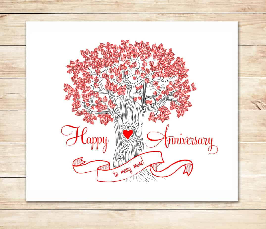 39+ Free Anniversary Card Templates In Word Excel Pdf With Anniversary Card Template Word