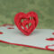 3D Heart Pop Up Card Template within 3D Heart Pop Up Card Template Pdf