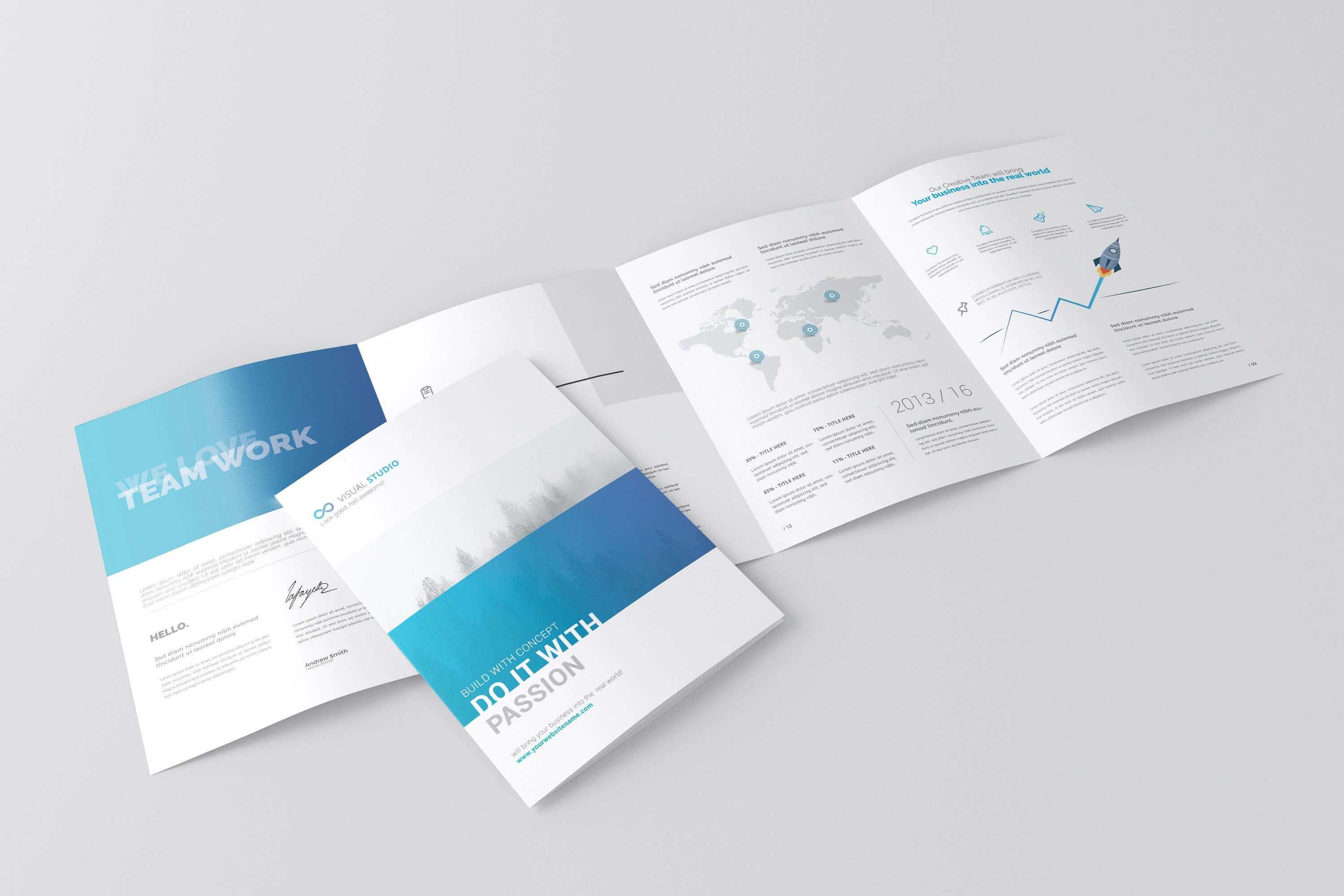 4 Fold Brochure Template A4 Mockuptoasin Studio On Intended For 4 Fold Brochure Template Word