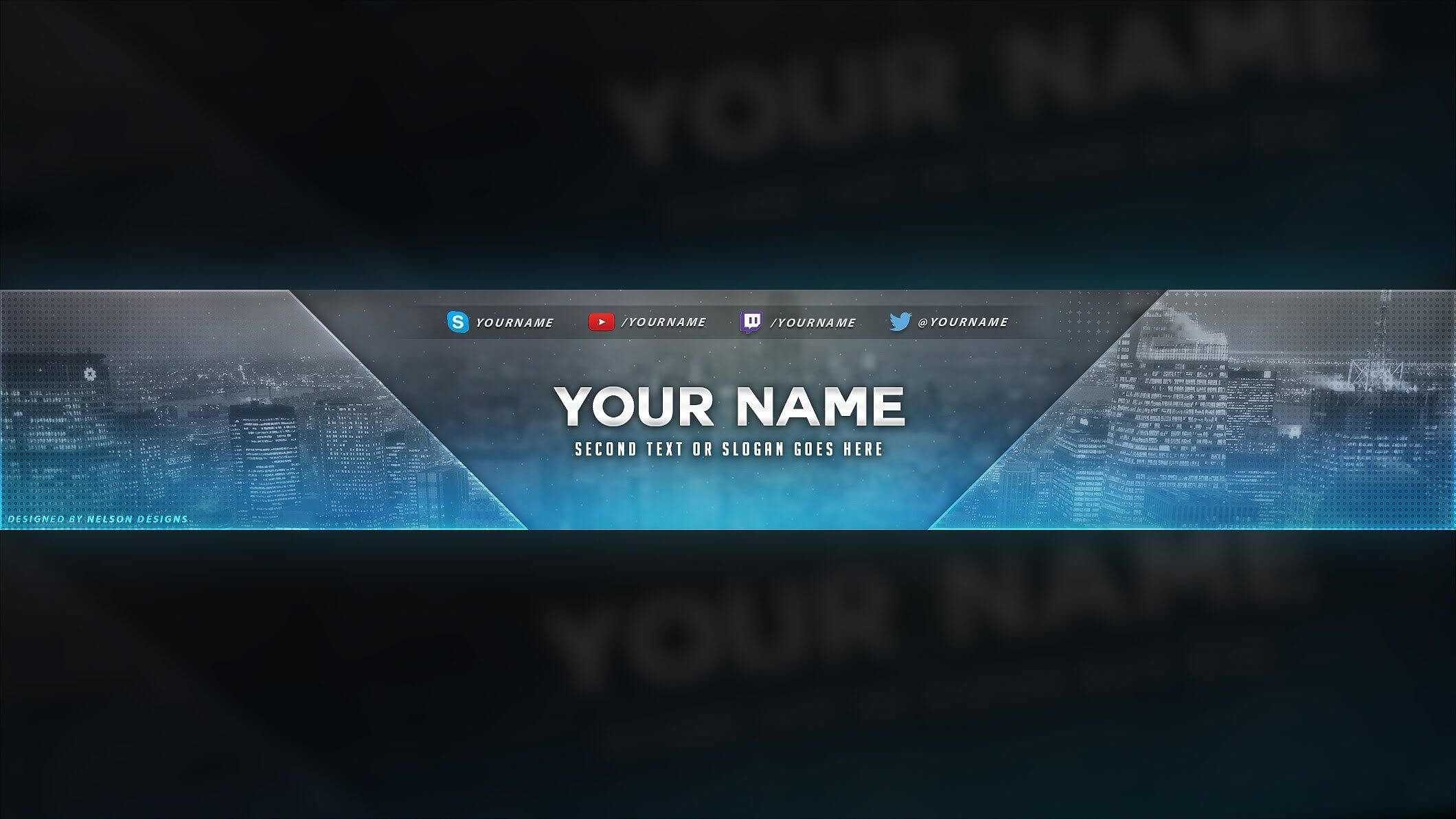 youtube banner photoshop template download