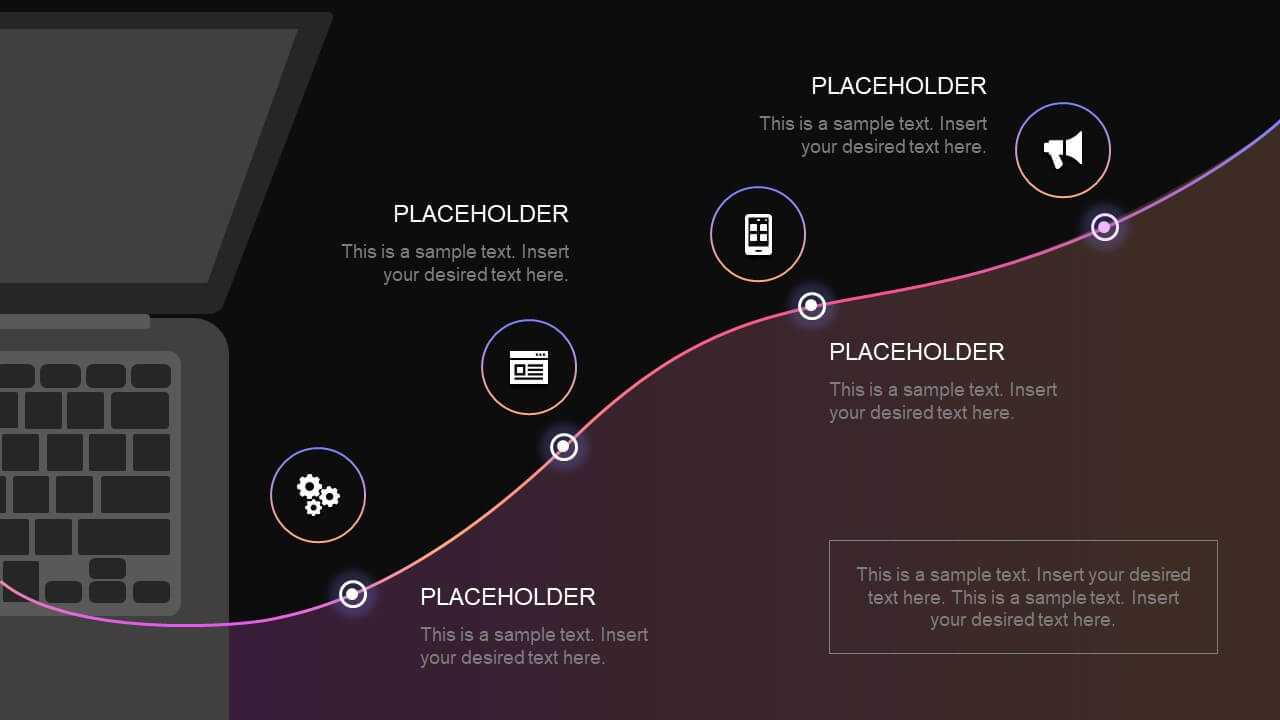 4 Step Technology Roadmap Powerpoint Template Within Powerpoint Templates For Technology Presentations