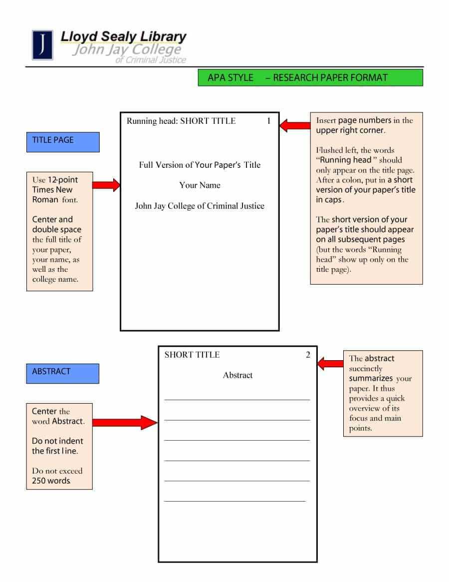 40+ Apa Format / Style Templates (In Word & Pdf) ᐅ Template Lab Pertaining To Apa Format Template Word 2013