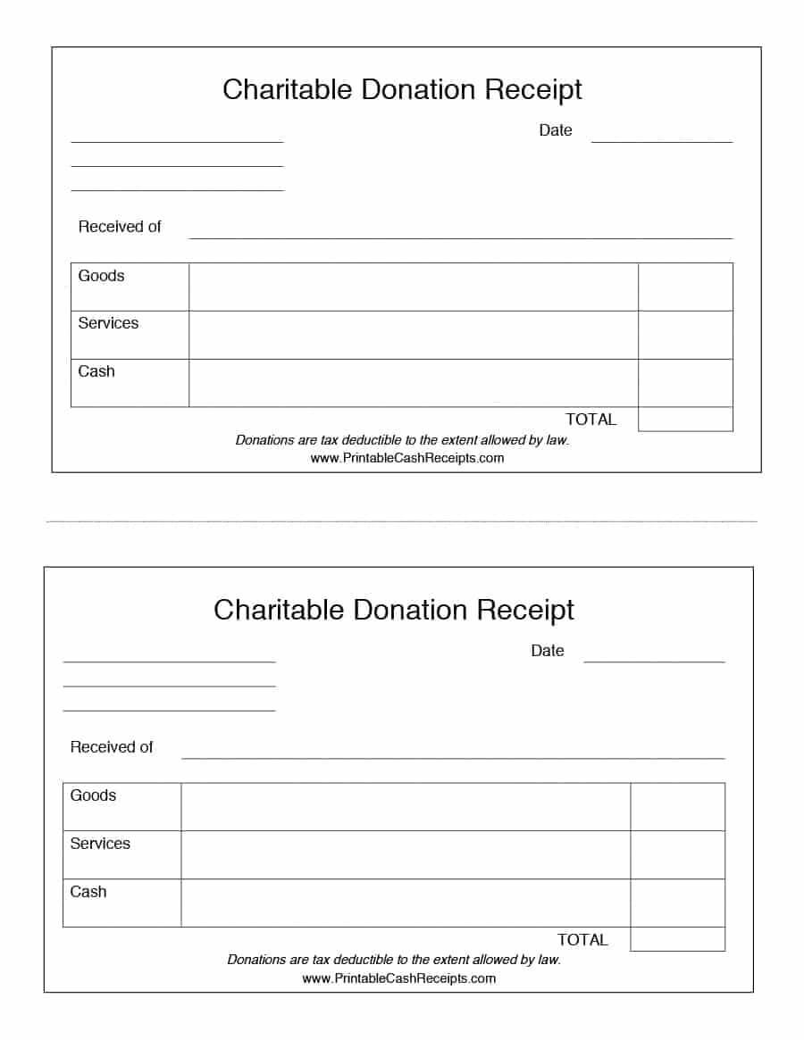 Invoice For Donation Template